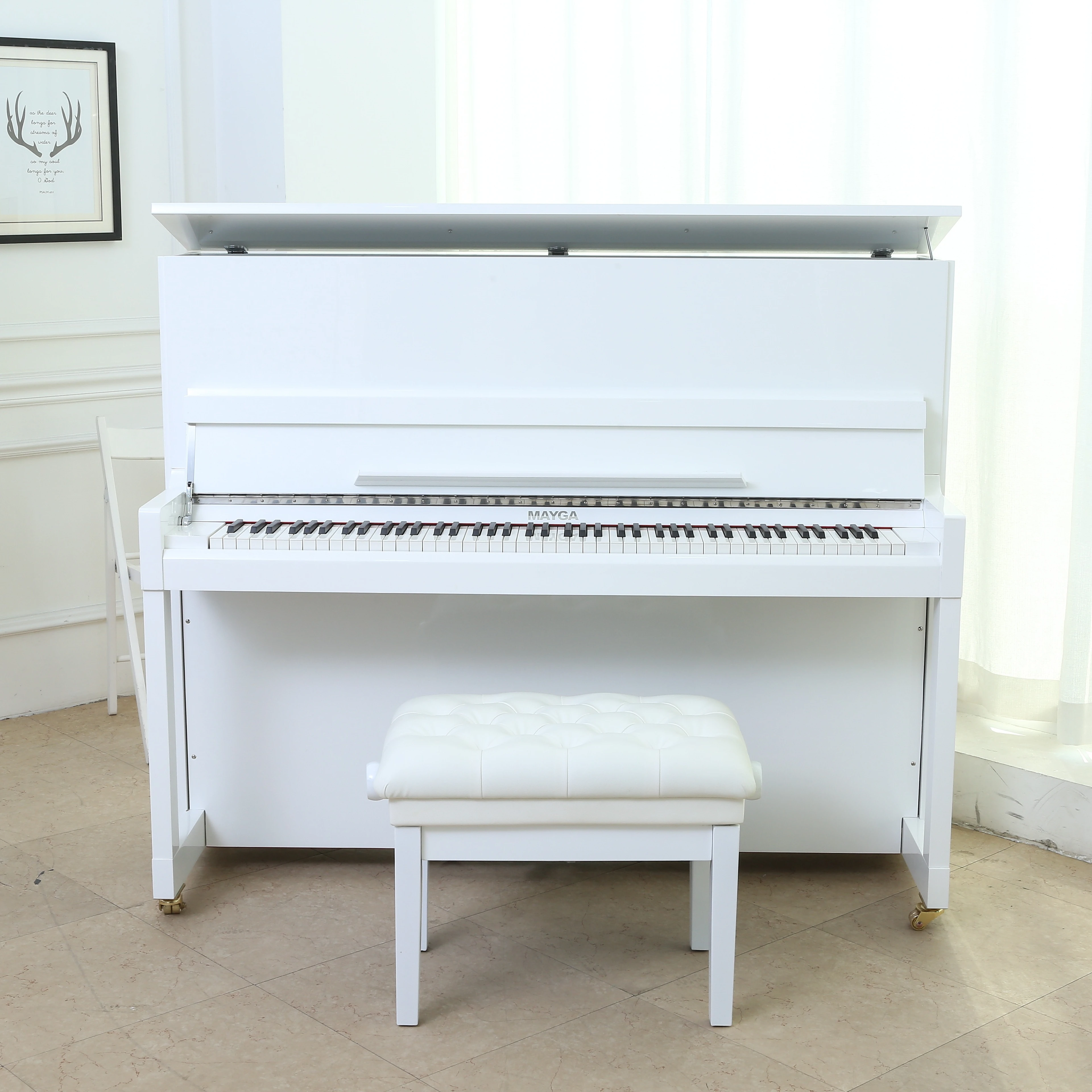 
MAYGA digital piano Imported 88-key progressive hammer action keyboard MK-400W(solid wood) 