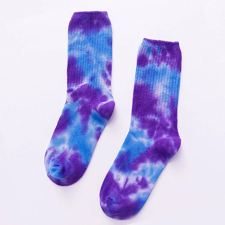 High quality New Comfortable Tie Dye Socks For Men And Women Fashion Skateboard Unisex