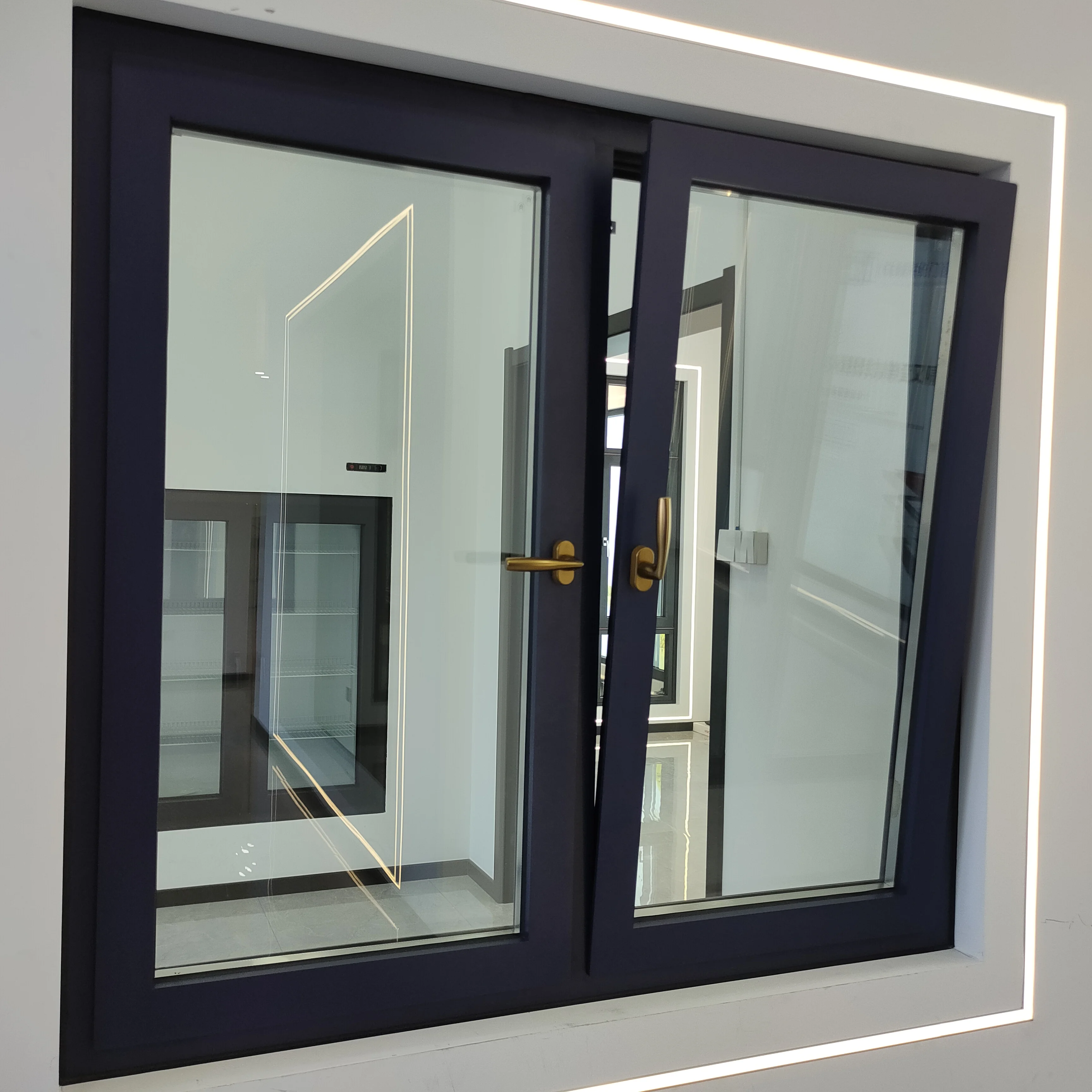 Youshuo aluminum large fixed window equipment for aluminum window making aluminum frame fixed glass windows