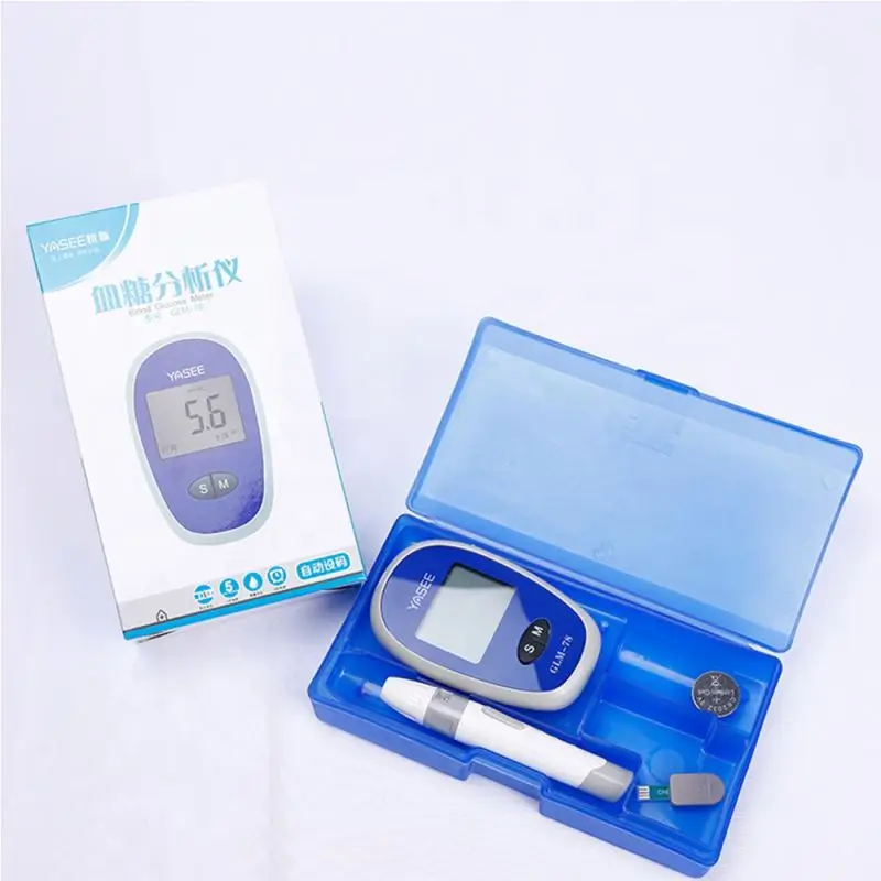GLM78 Diabetes Diabetic Blood Sugar Detection Glucose Meter with Test Strips