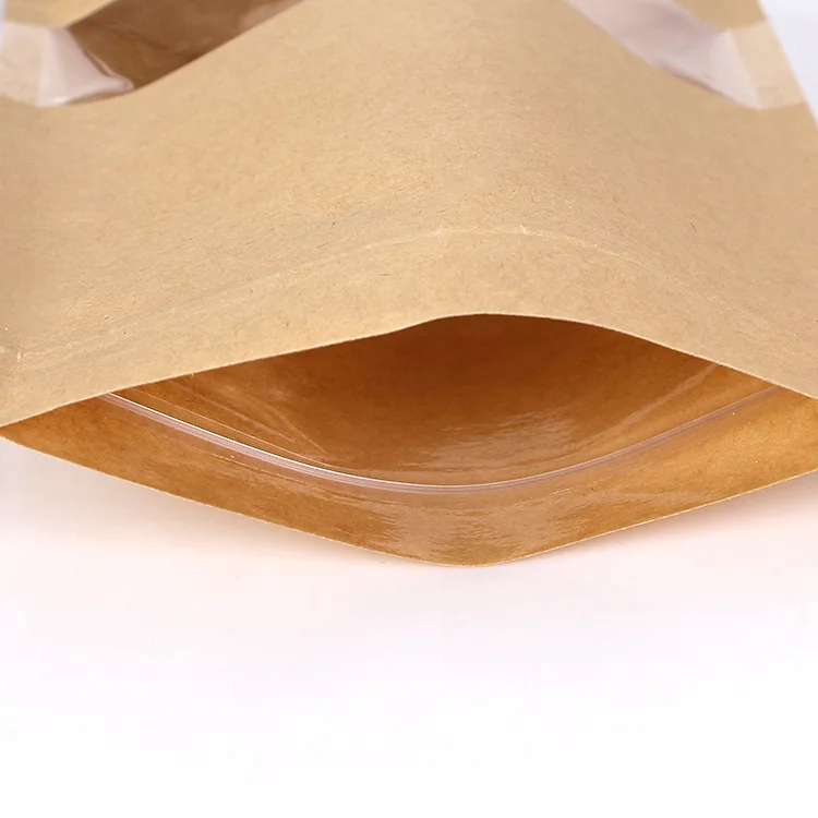 
Tea bag Kraft Paper Self Sealing Bag Coffee Seeds Sweets Ziplock Seal Paper Bag Resealable Pouch Packaging 