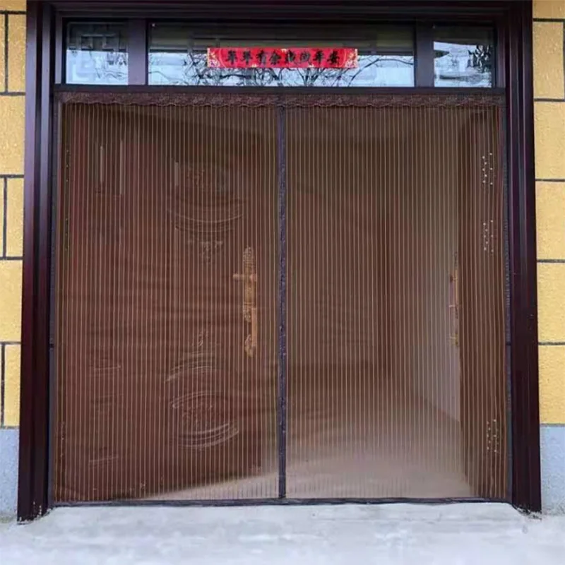 anti mosquito door curtain magnetic self priming soft screen door screen window door