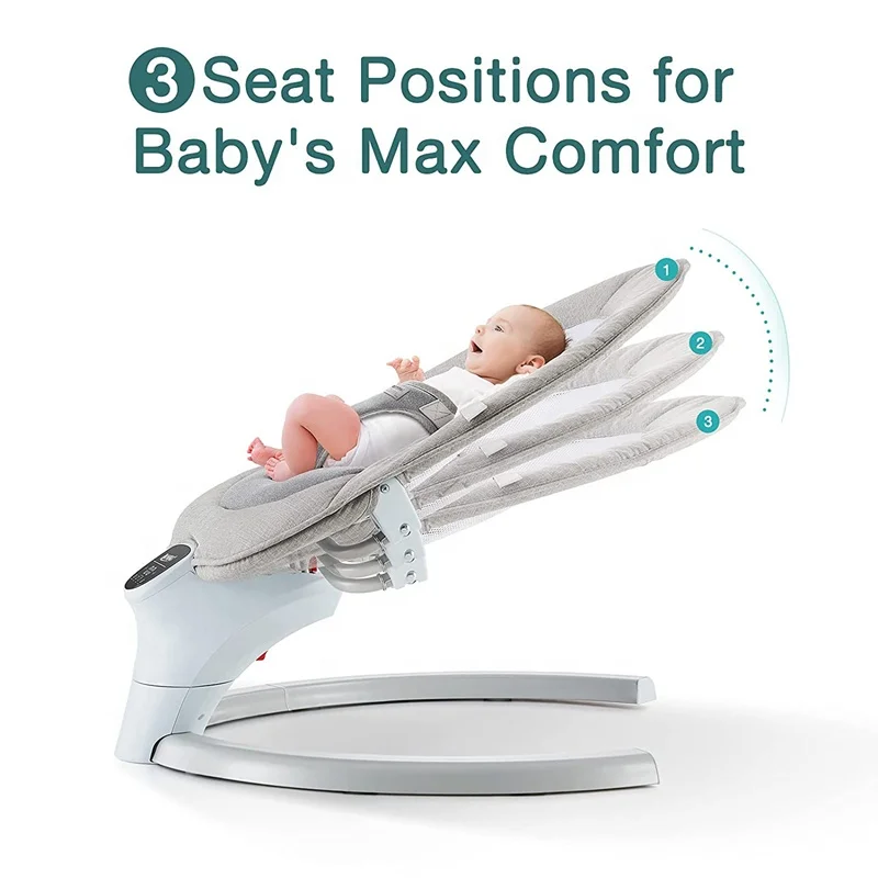 Vibrating baby rocking chair bouncer automatic electric baby swing with lovely toys