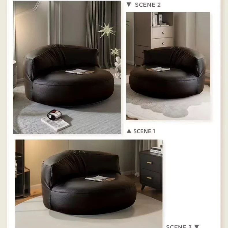 Lazy sofa tatami half moon sofa balcony bedroom small household comfortable single bean bag round sofa