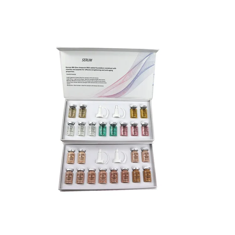 bb shine glow drame whiten /derma white bb ampoule glowing /bb meso glow foundation out box