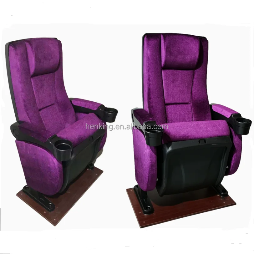 Commercial Plastic Theater Cinema Chair Cinema Seat with Cup Holder