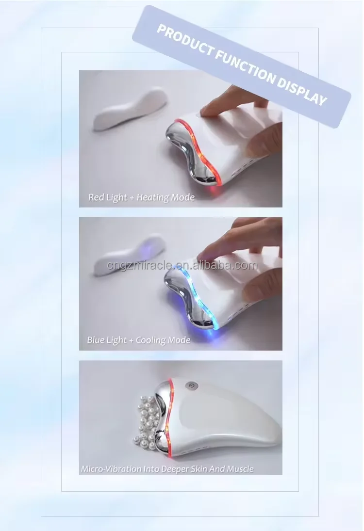 Other Home Use Beauty Equipment Anti Wrinkles Heated and Vibration LED Facial Machine for Skin Tightening Lift,Skin Care Tools