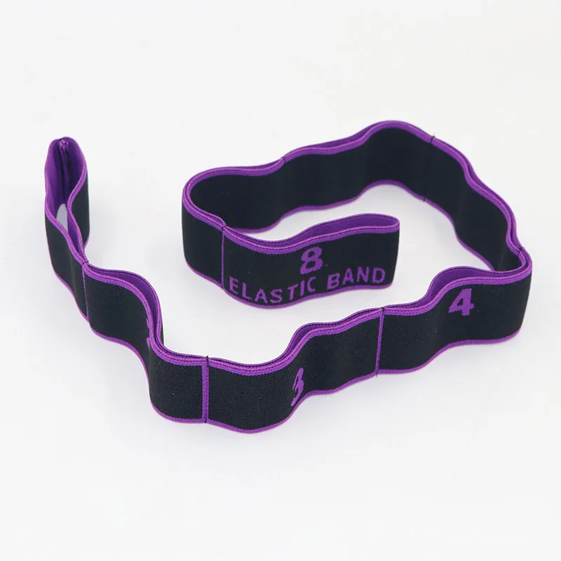 Multi-segment yoga Latin dance stretch band correct posture 8 grid yoga band
