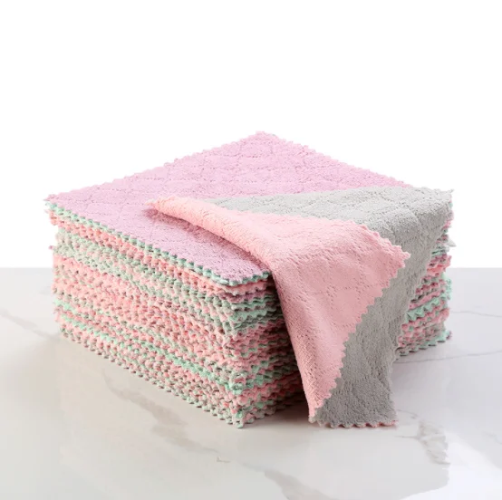 Customized Logo Leaves Your Kitchen Spotless High Quality Microfiber Cloth For Cleaning Soak It Up Faster Than Cotton Rags