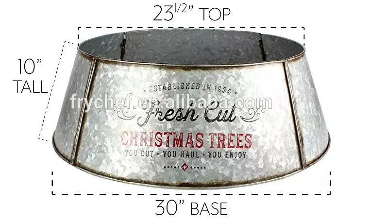 Galvanized steel foldable  christmas tree Collar , Christmas decoration