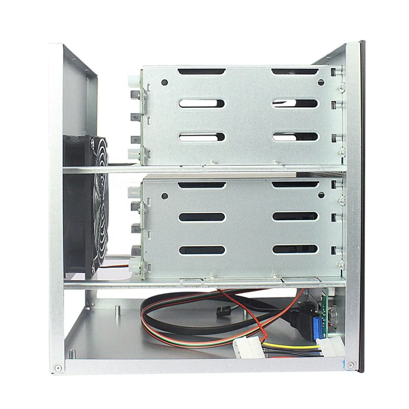 Manufacture IPFS 6 hot swap bays mini itx nas server data storage case for large data backup