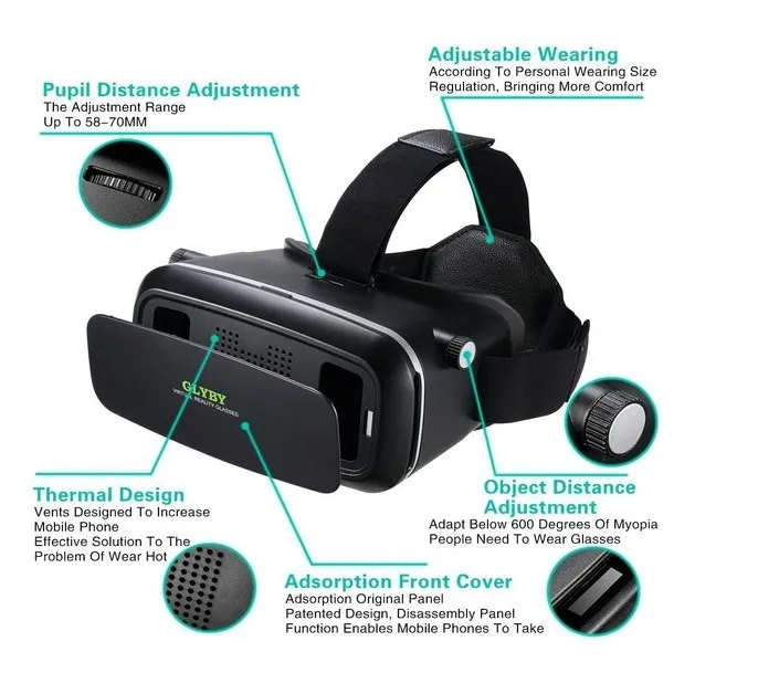  2020 VR glasses virtual reality googles headset 3D