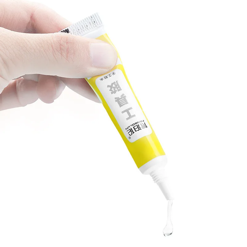 Direct supply of non-woven alcohol glue 6ml quick-drying handmade DIY hemp rope button transparent 6g in stock