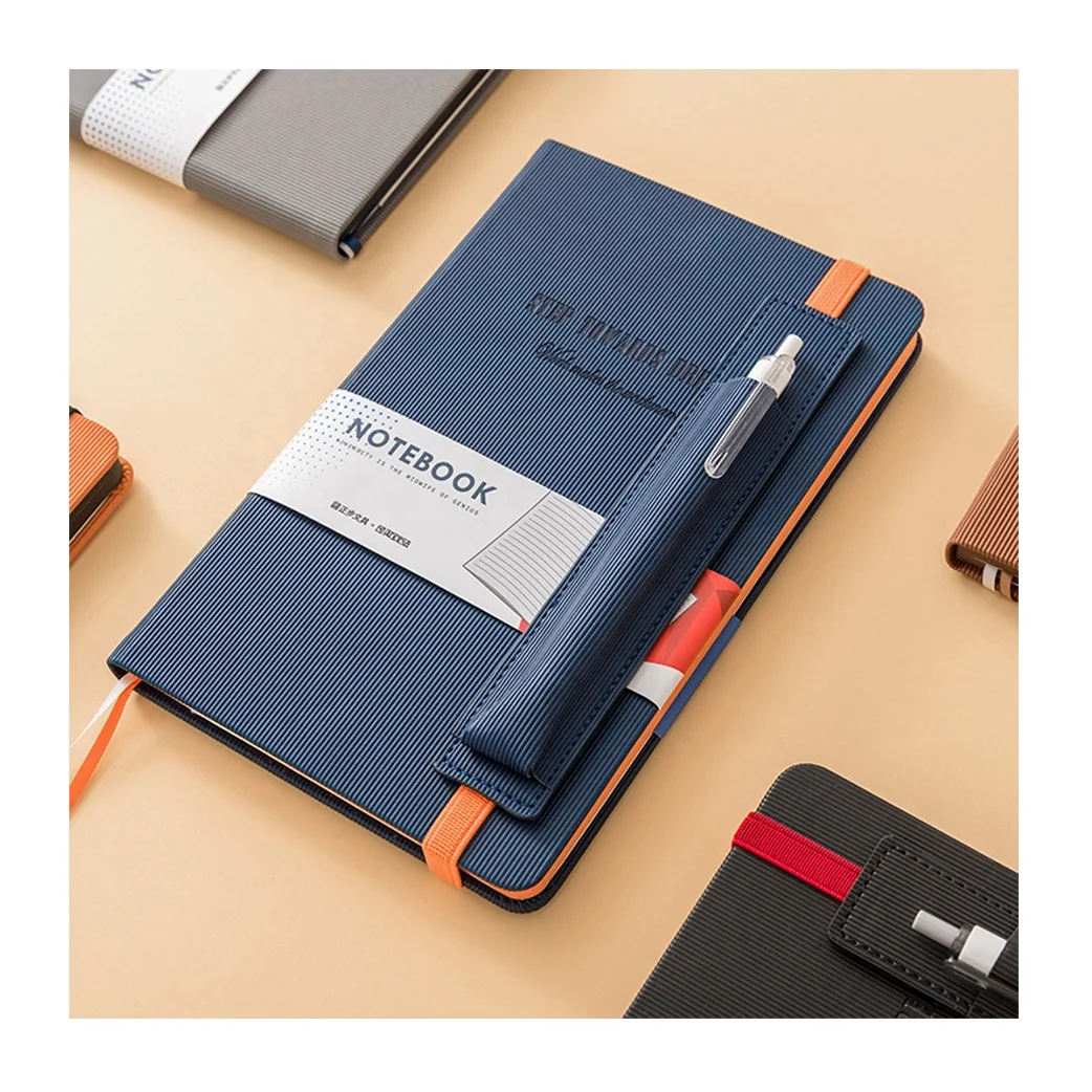 Wholesale Customized logo Good quality Pu Leather Notebook Business Hot selling Agenda Journal A5 Planners