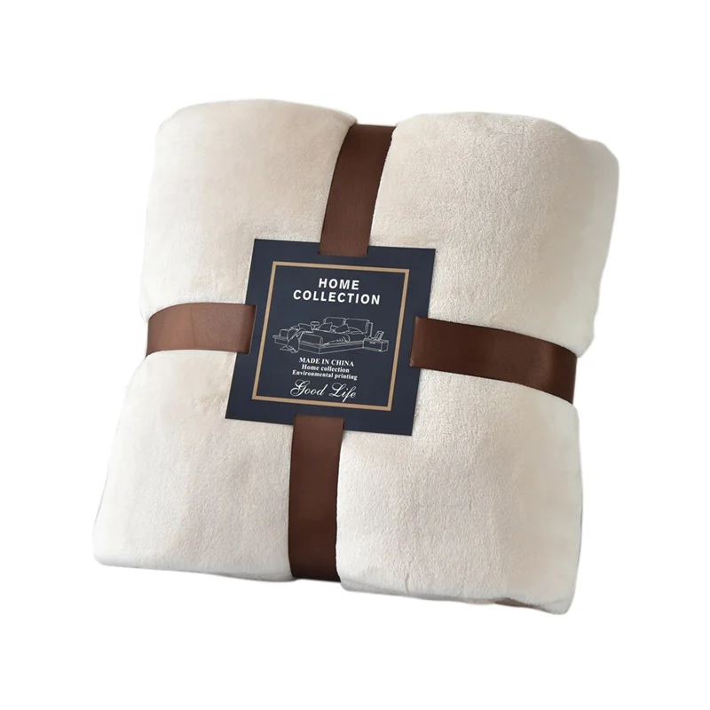 Modern minimalist solid color decorative sofa blanket, homestay bed tail bed flag, towel cover blanket