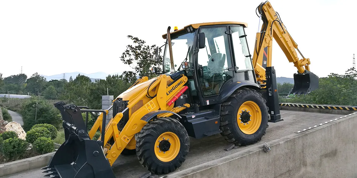 1CBM Bucket Backhoe Loader CLG777A with Top Tyres and Top Engine