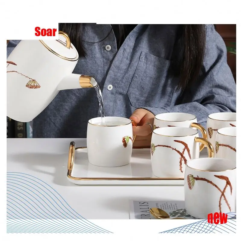 SOAR Ready To Ship Teapots Ceramic Chinese Tea Set Teapot