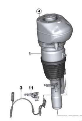 BRAND NEW Quality Front Right air suspension for G11 G12 37106877559 37106877560 37106899043 37106899044
