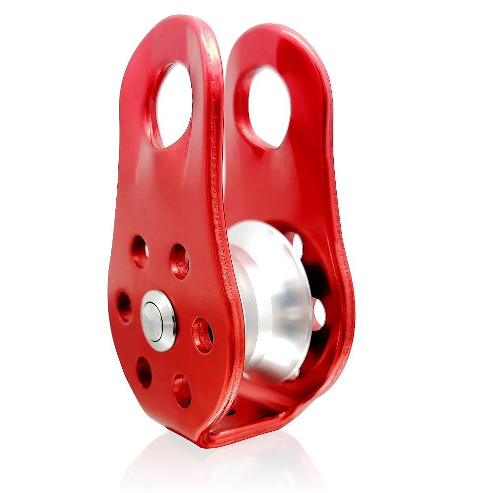 Outdoor rock climbing equipment towing portable goods retarder pulley block aluminium alloy pulley