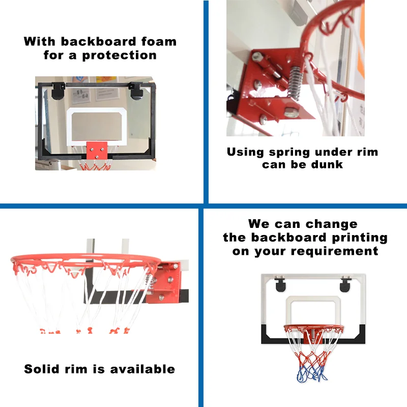 High Quality Wholesale Indoor Mini Portable Basketball Backboard Hoop indoor Support Basketball Backboard With Net