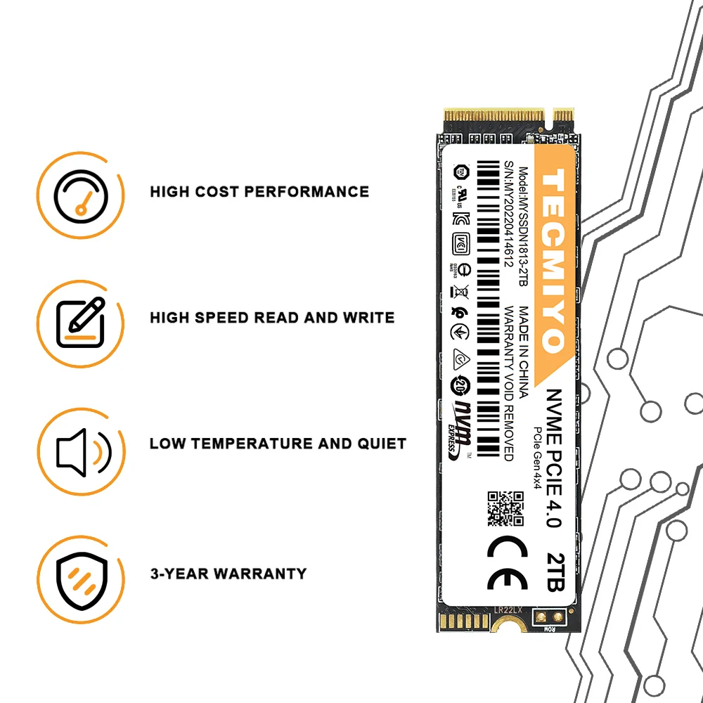 New Arrival 2023 Factory Wholesale Nvme Pcie Ssd Hard Drive Ssd 1tb Solid State 2tb Usb Flash Drive
