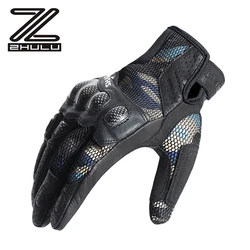 Anti fall full finger Motorbike Gloves summer motorcycle breathable gloves for men