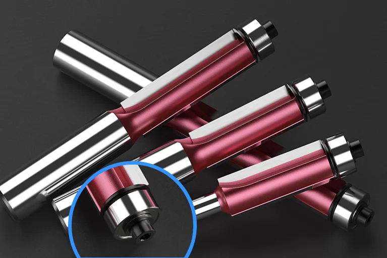 Tideway Woodworking Tools CNC Industrial Flush Trim Router Bit Milling Cutter with 1/4  1/2 Shank for wood cutter