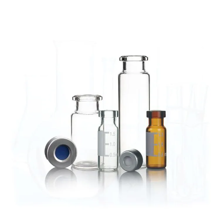 AIJIREN lab wholesale  Amber 10ml headspace  glass bottle  10ml laboratory bottles  for Shimadzu Aglient GC-MS system
