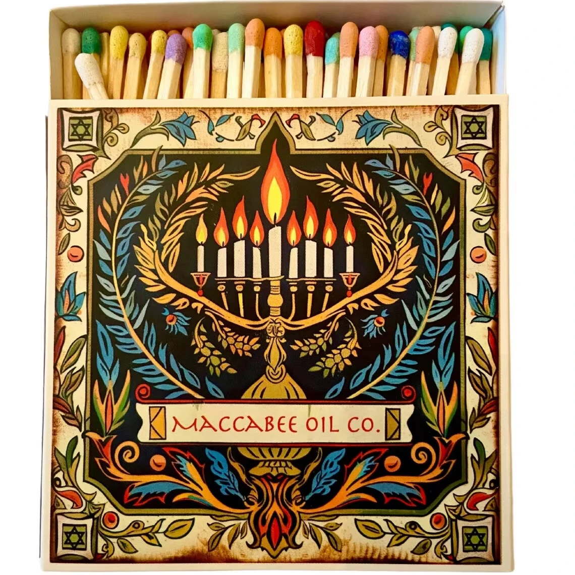 Paper box Matches Packaging Match Stick Customized Inside and Outside Long Design safety candle matches