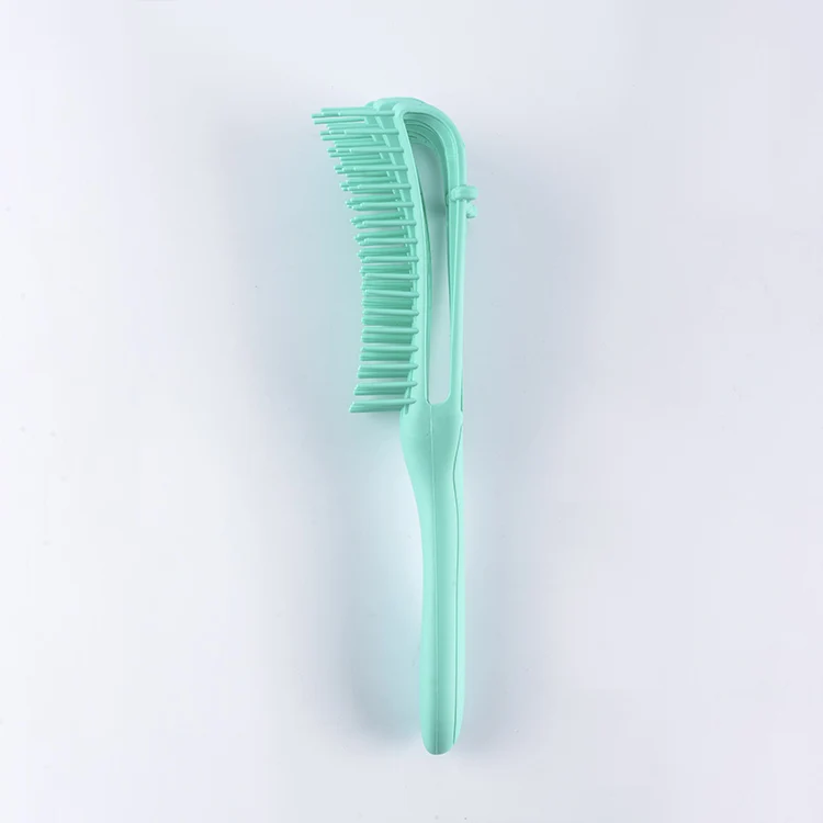 LUXE anti knot wholesale hair stylish brush plastic spare ribs comb wet hair brush customized hairdressing brush to smooth hair