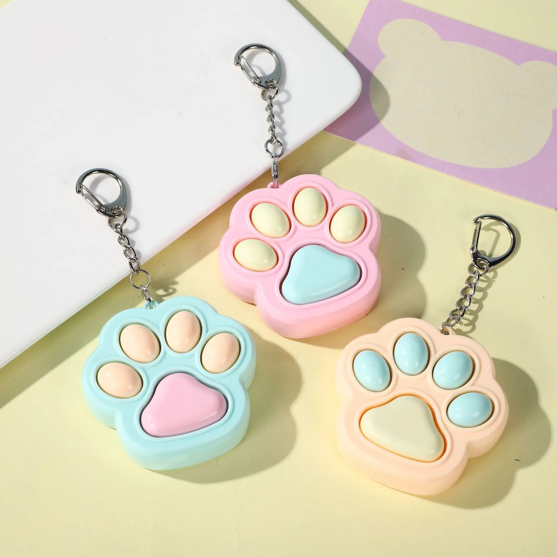 Vigreat Fidget Animal Dog Duck Gate Hand Counter Light Up Presentation Small Single Keyboard Turtle Clicker Keychain