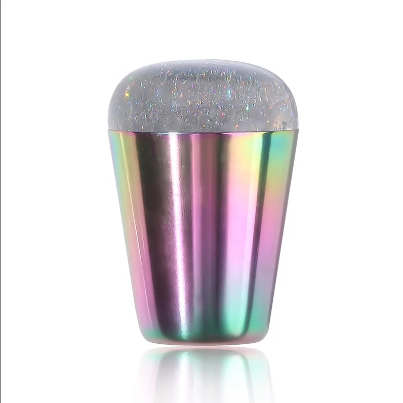 2 kinds Clear Silicone Nail Art Stamping Stamper with Scraper Image Plate Manicure Tools kits laser silica gel stamper