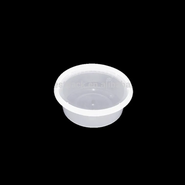 Custom Color based disposable take away 250ml 8oz pp Injection soup food plastic deli cup container with lids