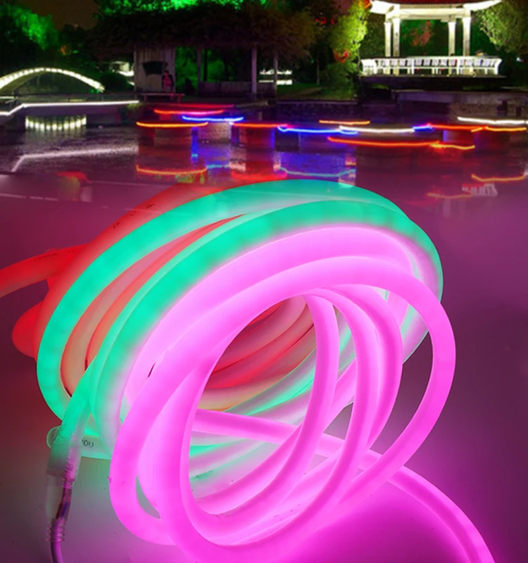 24V 110V 220V 240V working voltage Waterproof full color rgb led neon flex