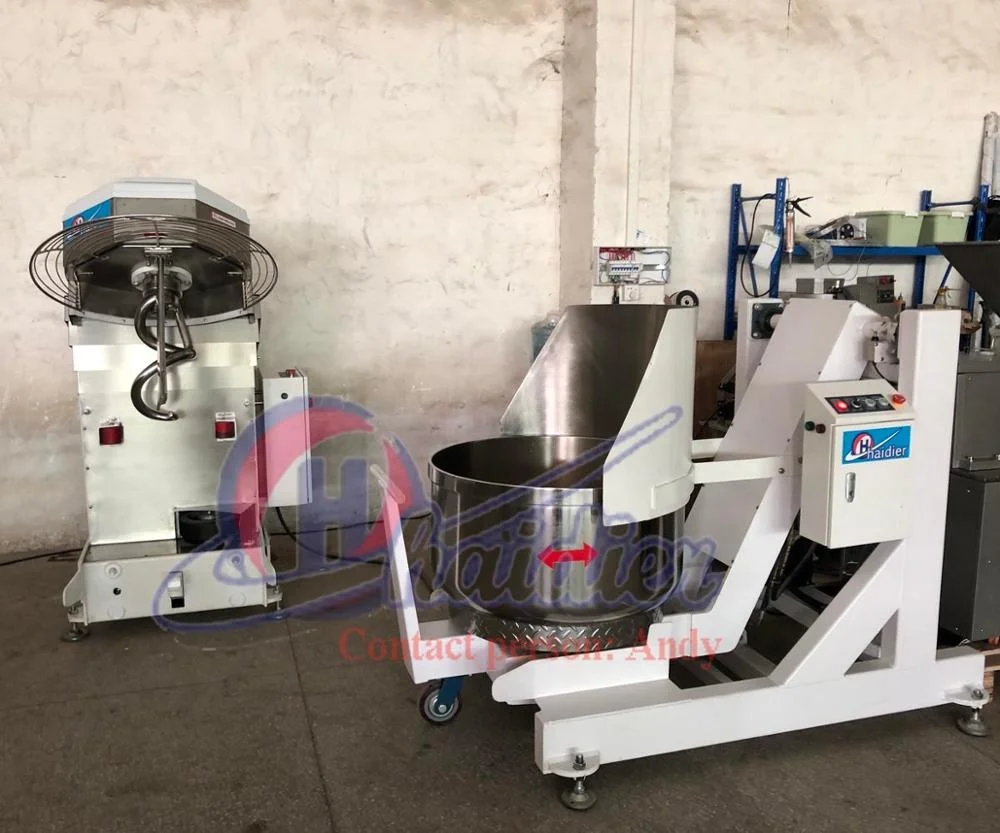 Спиральный миксер для теста Миксер муки со съемной чашей из нержавеющей стали и подъемником