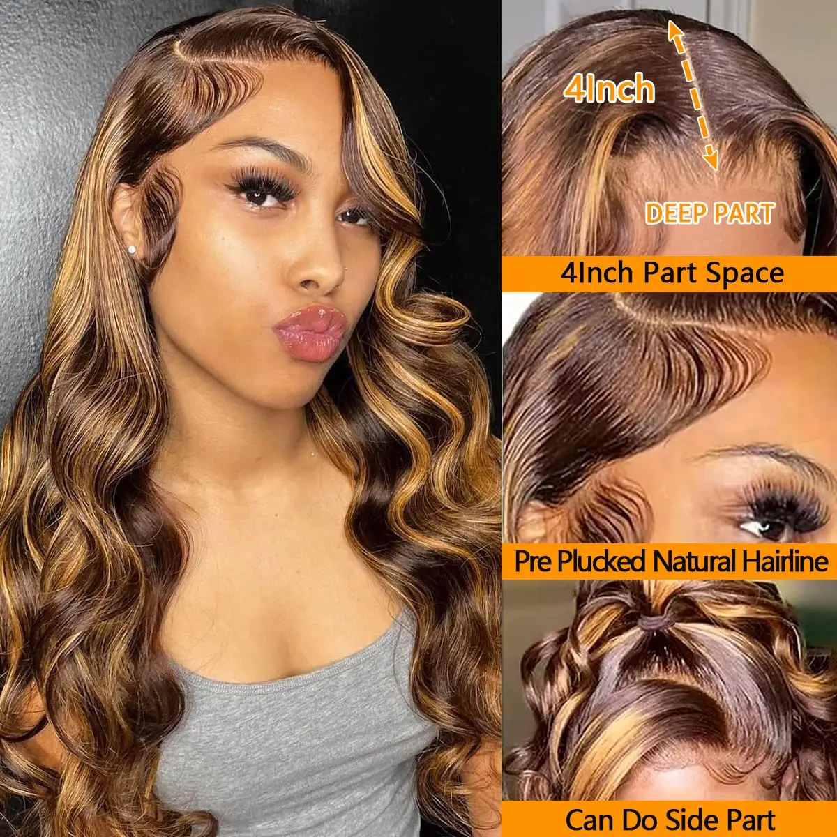 wholesale pre plucked ash blonde glueless wigs brazilian raw virgin human hair hd transparent ginger lace front wigs