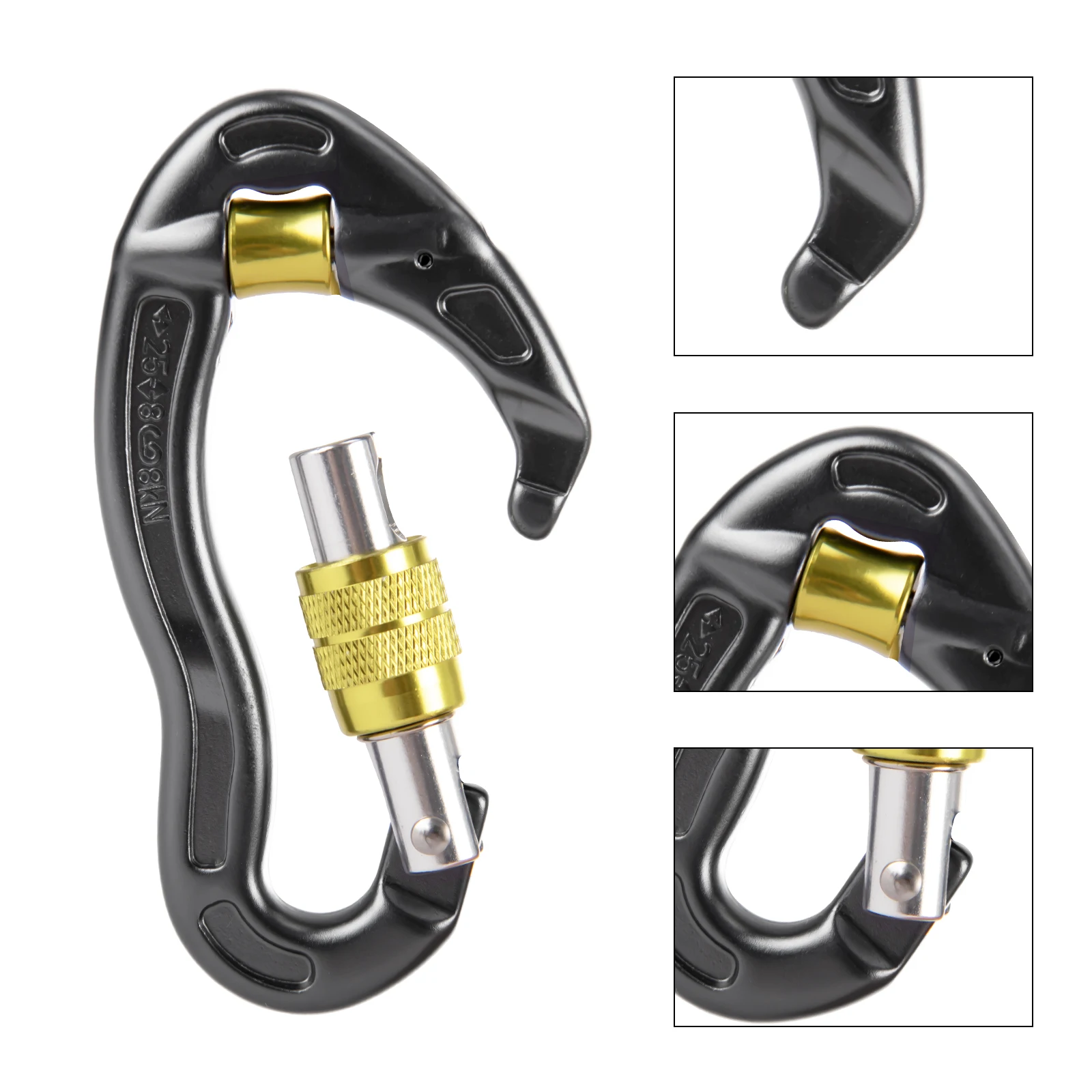 Tactical pulley anti-wear rope main lock outdoor mountaineering rescue rock climbing equipment main lock