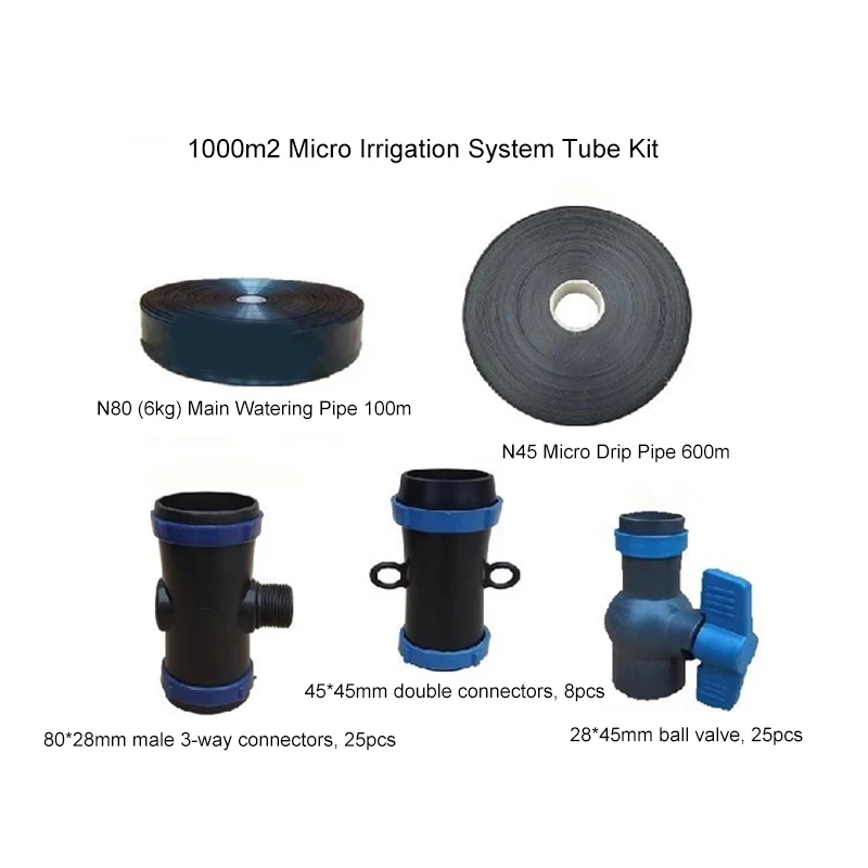 800sqm 1000sqm 1800sqm Popular Plant Growing Agricultural Drip Pipe Irrigation System for Sale