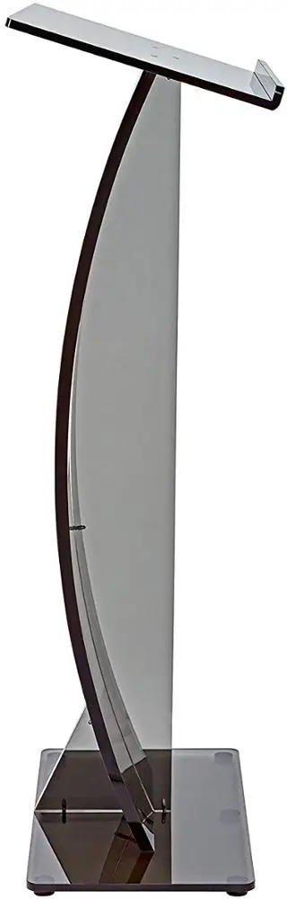 Lectern for Lectures Recitals Speech Clear Black Curved Stand