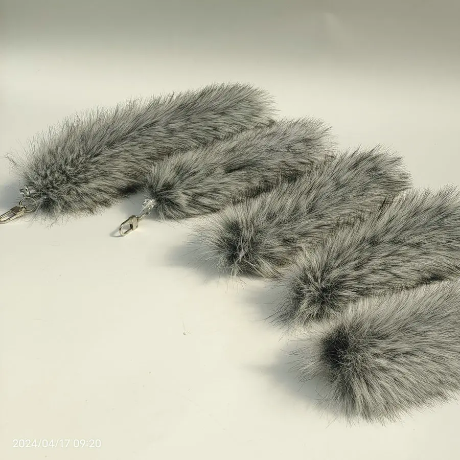 wholesale faux fur fox tail Japan anime plush  biggest fox tail fur