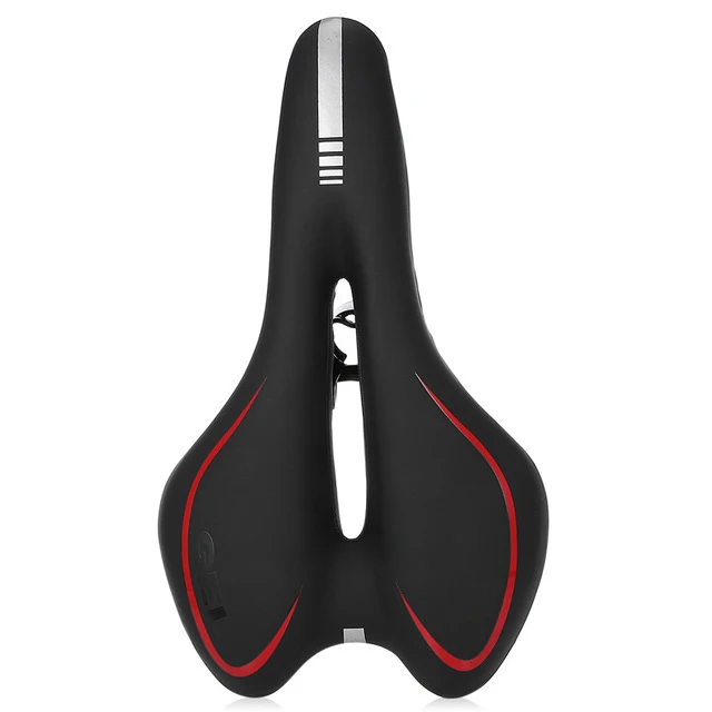 Comfortable breathable gel bike seat with soft leather bike saddle