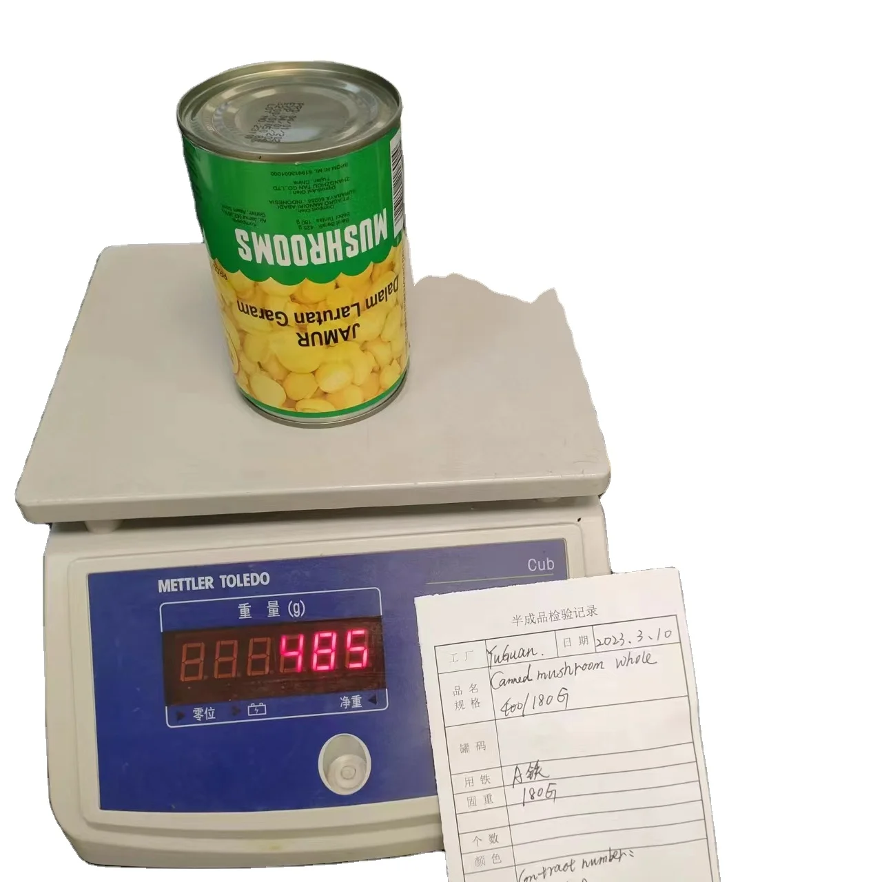 White button mushroom canned whole 425g Wholesale Pure Original