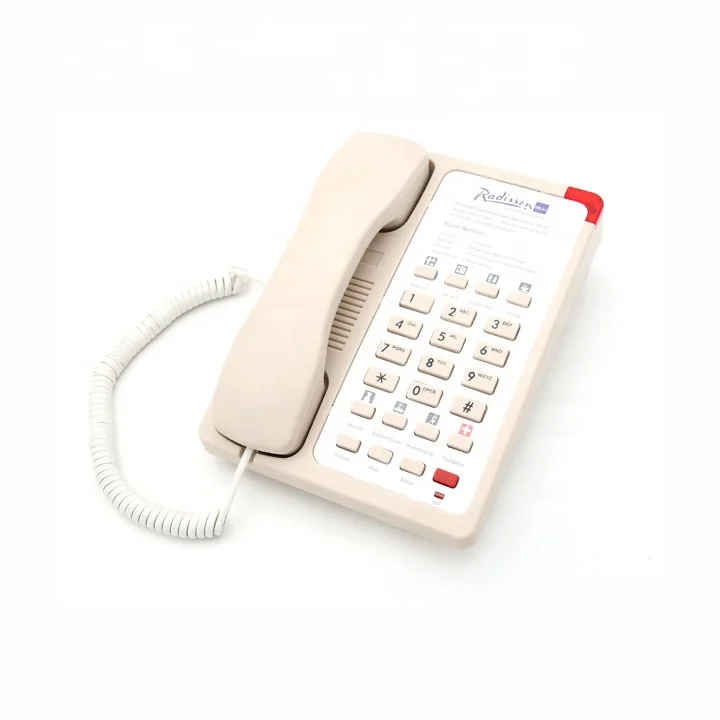 China Nice Design Hotel Guestroom Telephone Compatible With Most PABX Systems And Support Speakerphone