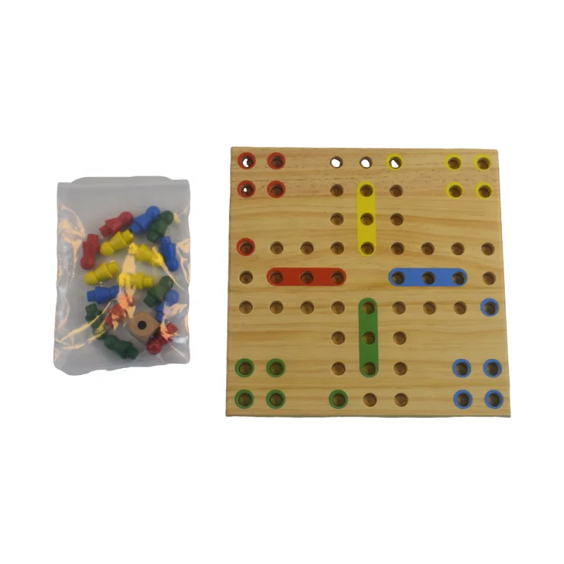 Квадратная настольная игра Ludo красочная в помещении для детей и взрослых