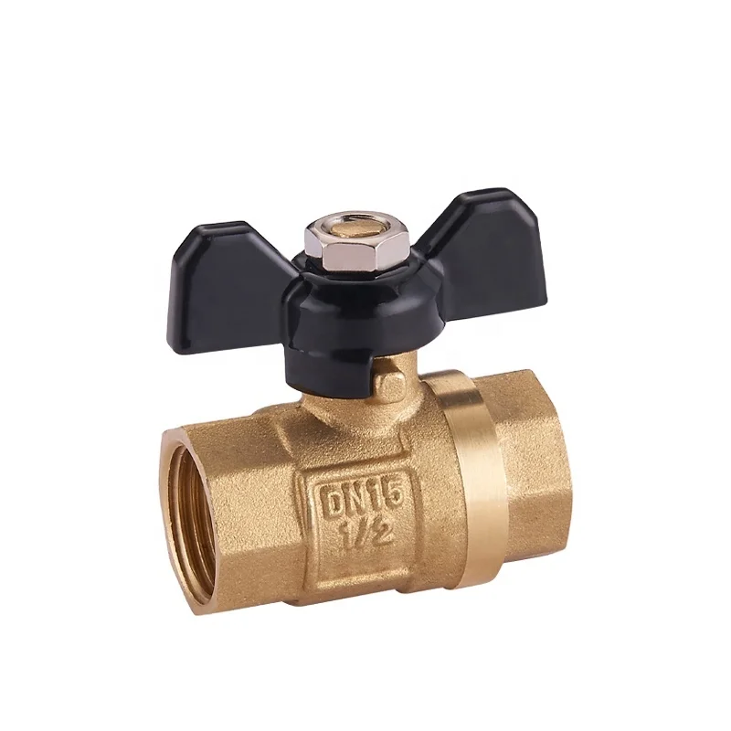 Hot Selling Flexible Joint High Pressure Pn16 1/2in Fm Thread Iron Handle Brass Ball Valve