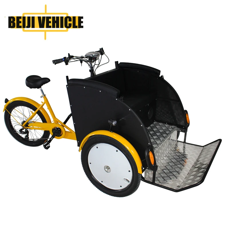 New design electric rickshaw passenger pedicab tricycle bike taxi for sale
