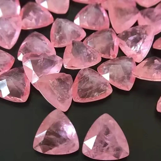Triangle shape Fusion stone Paraiba/Created Red Ruby/Fanta/Emerald etc Tourmaline synthetic fusion stone For jewelry making set
