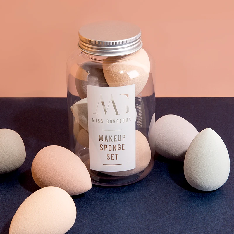 Makeup Sponge Set 5 pcs custom logo private label super soft beauty makeup remover cleaner latex free puff sponge blender