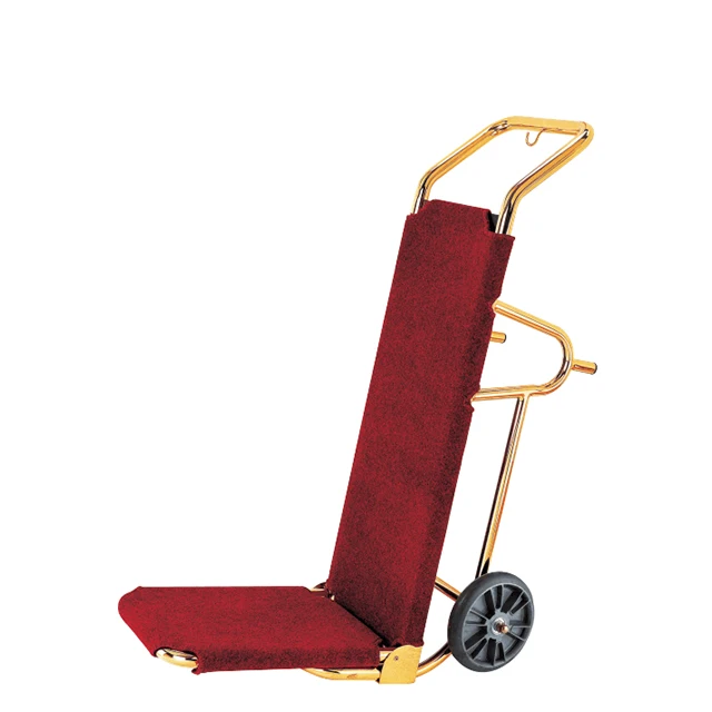 Тележка для багажа bellman для отеля с титановым золотым покрытием