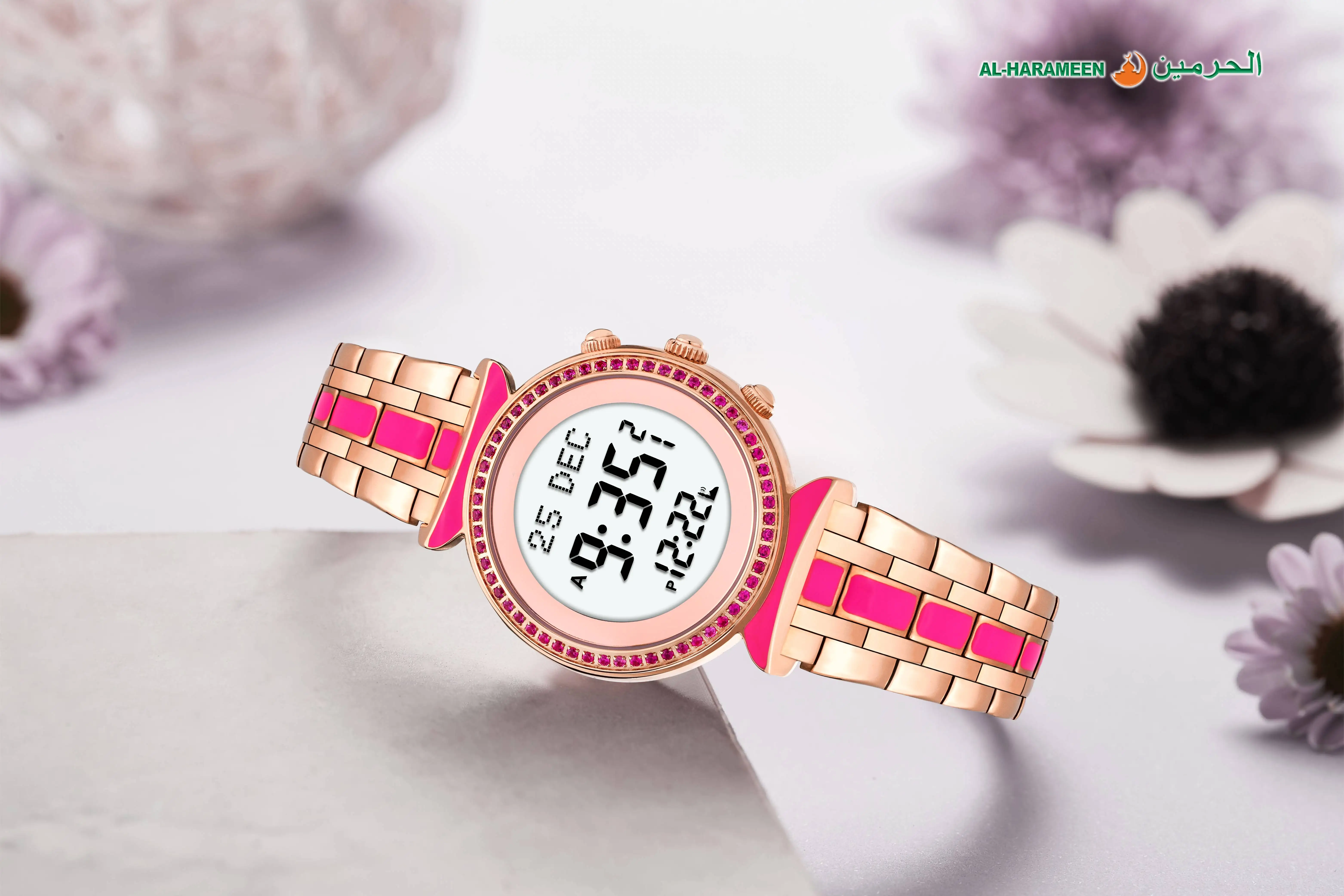 Женские арабские часы с циферблатом alharmeen azan watch HA-6330